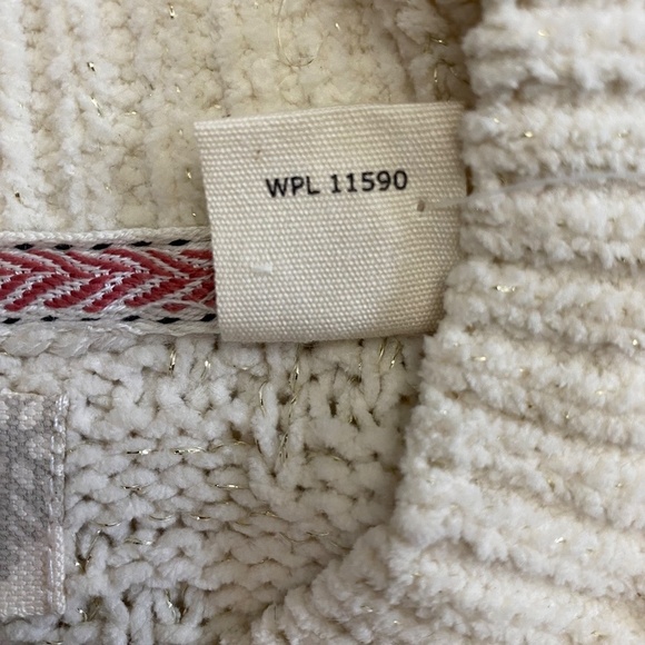 Weatherproof Vintage Women's Chenille Crewneck Sweater, Cream/Shimmer, Small NWT - Picture 14 of 16